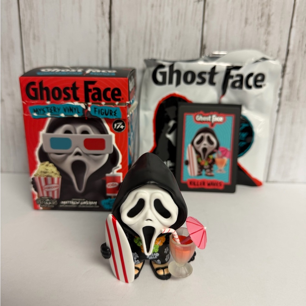Culturefly Ghost Face in Different Places Killer Waves Mystery Figure Open Box